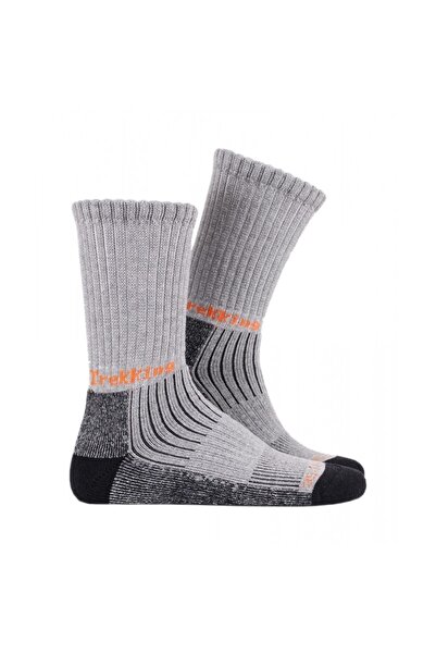 THERMOFORM Trekking Yürüyüş Kampçı Avcı Çorap Gri