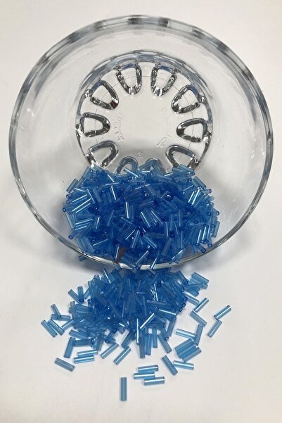 Hobigram Bead Types Leakage Blue Pipe Beads 5 mm