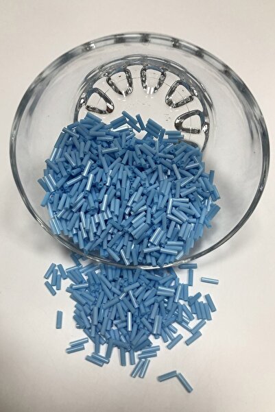 Hobigram Mărgele din țeavă de oțel albastră