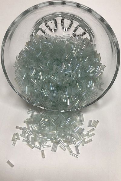 Hobigram تشكيلة من الخرز من Janjanli Ice Blue Pipe Beads 5 مم - خرز، تصميم أنيق، إكسسوار نسائي - Bonc