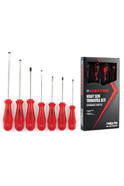 İzeltaş 7 Parça Kraft Seri Tornavida Seti 4100 00 8107