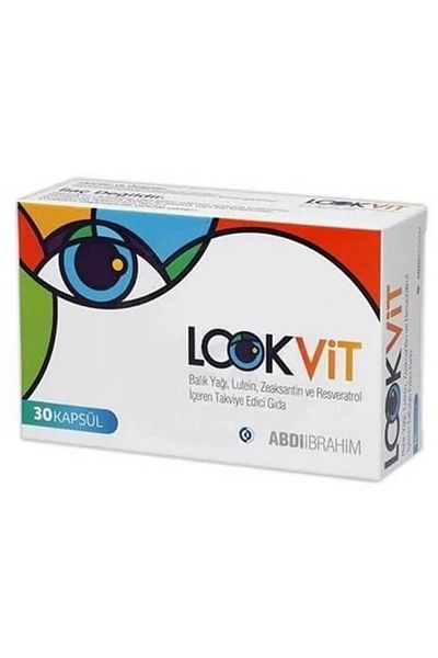 ABDİİBRAHİM Lookvit 30 Capsules |   Fish Oil - Lutein - Resveratrol