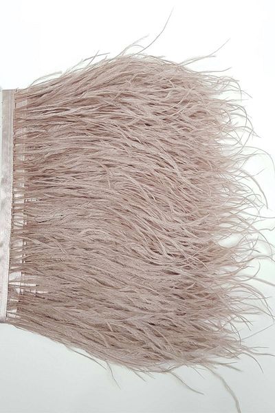 Hobigram Αξεσουάρ πάρτι Dark Powder Ostrich Feather 1 M – Διακοσμητική κορδέλα, Κομψό σχέδιο, Γυναικείο αξεσουάρ – Dek