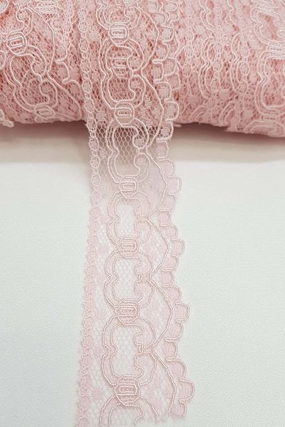 Hobigram Pink Cola Swan Lace 3 cm – Διακοσμητική κορδέλα, Κομψό Σχέδιο, Γυναικείο Αξεσουάρ – Διακοσμητική Κορδέλα