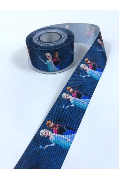 Hobigram Panglică Grosgrain Figurată Anna Elsa 4 Cm Lățime – Panglică, Design Elegant, Accesoriu pentru Femei