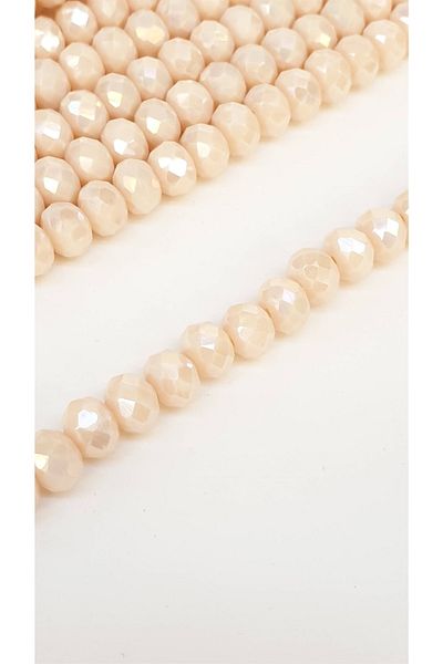 Hobigram Janjanlı Cream Crystal Beads 8 mm – Χάντρες, Κομψό Σχέδιο, Γυναικείο Αξεσουάρ – Χάντρες