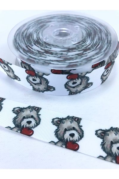 Hobigram Cute Dog Pattern Grosgrain Κορδέλα – Προσαρμοσμένο σχέδιο, Αξεσουάρ, Ποιοτική Παραγωγή, Εντυπωσιακό Στυλ – K