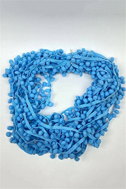 Hobigram Bebe Mavi Ponpon Şerit – Özel Tasarım, Aksesuar, Kaliteli Üretim, Gö...