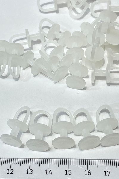 Hobigram White Curtain Button 1 Pack 50 Pieces