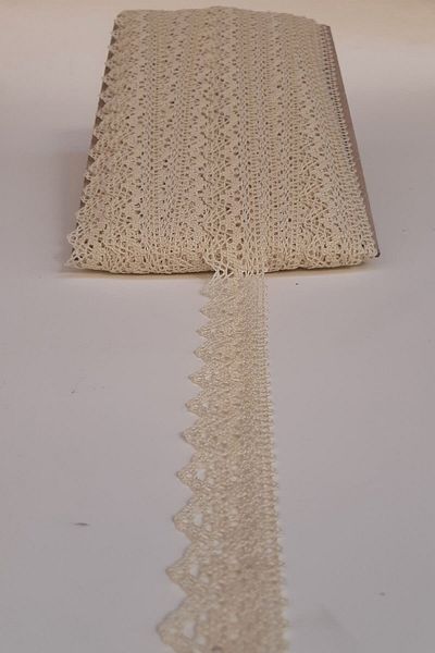 Hobigram Δαντέλα Assortment Cream Kopanaki Koton Lace 2,5cm – Διακοσμητική κορδέλα, Κομψό Σχέδιο, Γυναικείο Αξεσουάρ –