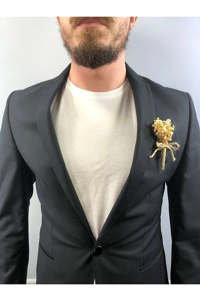 Hobigram Κρέμα Μπουτονιέρα Groom Boutonniere 1 Τεμάχιο – Ειδικό Σχέδιο, Αξεσουάρ, Ποιοτική Παραγωγή, Εντυπωσιακό Στυλ – Y