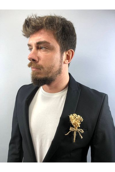 Hobigram Κρέμα Μπουτονιέρα Groom Boutonniere 1 Τεμάχιο – Ειδικό Σχέδιο, Αξεσουάρ, Ποιοτική Παραγωγή, Εντυπωσιακό Στυλ – Y