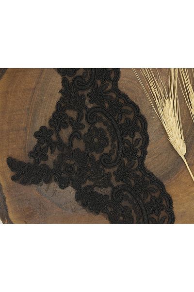 Hobigram Guipure French Black 044 – تصميم خاص، إكسسوار، إنتاج عالي الجودة، طراز مثير للنظر – شريط زخرفي