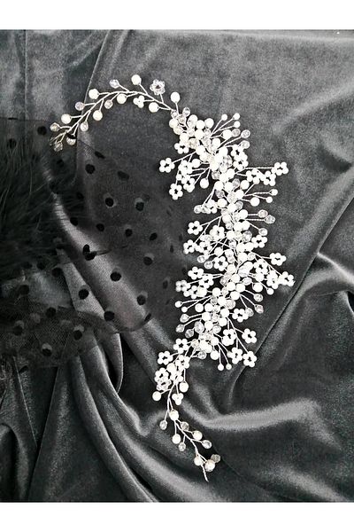 Hobigram إكسسوار شعر وعمامة نسائية على شكل تمساح فضي - إكسسوارات شعر أخرى، تصميم أنيق - إكسسوارات أخرى