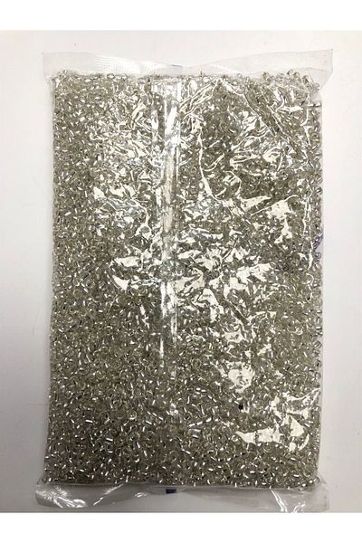 Hobigram خرز رملي فضي 4 مم 500 Gr-jdn-1015 – شريط مزخرف، تصميم أنيق، إكسسوار نسائي – شريط مزخرف