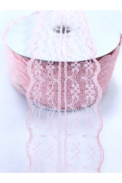Hobigram Pembe Dantel Kurdele 3 Metre – Özel Tasarım, Aksesuar, Kaliteli Üretim, Göz Alıcı Stil – Dekoratif