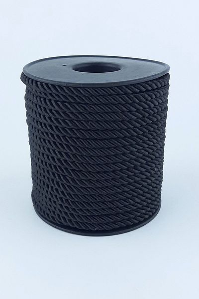 Hobigram Black Cord Rope 3 Mm 10 Mt – Ειδικό Σχέδιο, Αξεσουάρ, Ποιοτική Παραγωγή, Εντυπωσιακό Στυλ – Πλεκτό Σχοινί – Ö