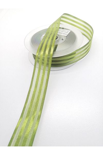 Hobigram Corded Chiffon Κορδέλα Πράσινη Σατέν Ελιάς 2,5 εκ. 3 μέτρα – Κορδέλα, Κομψό Σχέδιο, Γυναικείο Αξεσουάρ