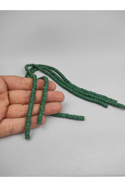 Hobigram Χάντρες ζύμης Fimo με πράσινο σχέδιο – Ειδικό σχέδιο, αξεσουάρ, ποιοτική παραγωγή, λαμπερό στυλ – χάντρες