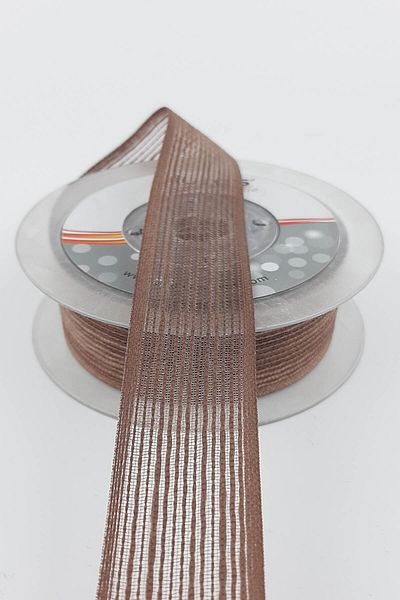 Hobigram Λινή κορδέλα Coffee Effect 2,5 cm – Ειδικό σχέδιο, αξεσουάρ, ποιοτική παραγωγή, εντυπωσιακό στυλ