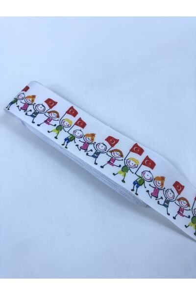 Hobigram Flag Kids 23 April Grosgrain Ribbon Η τιμή είναι για 1 μέτρο – Κορδέλα, Κομψό Σχέδιο, Γυναικείο Αξεσουάρ
