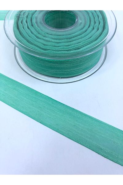 Hobigram Panglică Nopeli Verde Apă Prețul este pentru 1 Metru – Panglică, Design Elegant, Accesoriu Femei