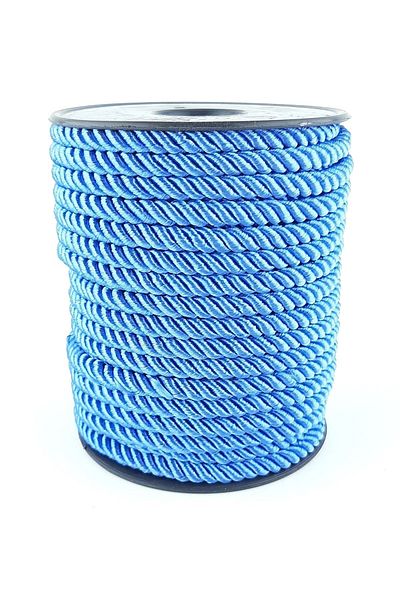 Hobigram Snur Albastru 6 Mm – Snur de tricotat, Design Elegant, Accesoriu pentru Femei