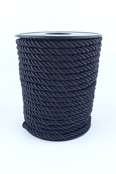 Hobigram Black Cord Rope 6 Mm – Ειδικό σχέδιο, αξεσουάρ, ποιοτική παραγωγή, εντυπωσιακό στυλ – Πλεκτό σχοινί – Πλεκτό σχοινί