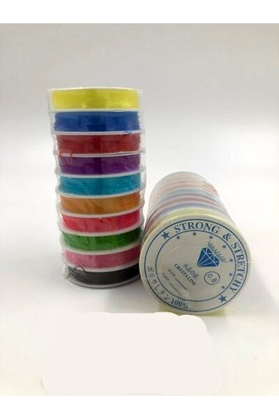 Hobigram Renkli Likralı Misina 0.8 Mm 1 Adet – Misina, Şık Tasarım, Kadın Aks...