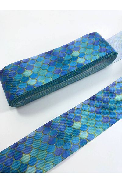Hobigram Water Green Balloon Pattern Grosgrain Κορδέλα – Κορδέλα