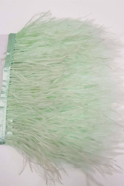 Hobigram Water Green Ostrich Feather – Ειδικό Σχέδιο, Αξεσουάρ, Ποιοτική Παραγωγή, Εντυπωσιακό Στυλ – Διακοσμητική Κορδέλα