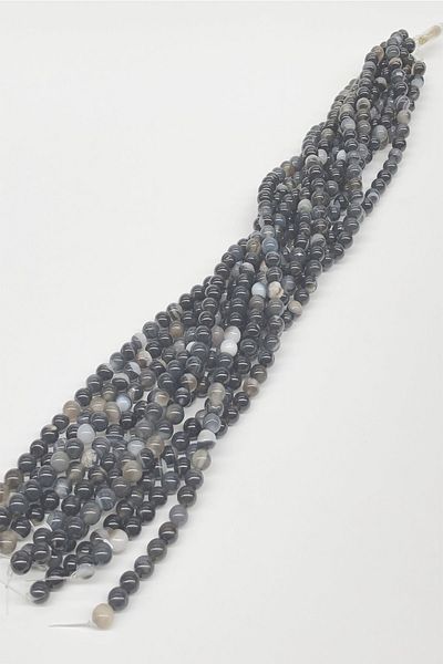 Hobigram Mărgele de piatră naturală de agat colorat 8 mm – Design special, Accesoriu, Producție de calitate, Stil atrăgător – Mărgele