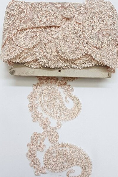 Hobigram Види мережива Пудровий шаль з візерунком Французьке мереживо – декоративна стрічка, стильний дизайн – декоративний шаль