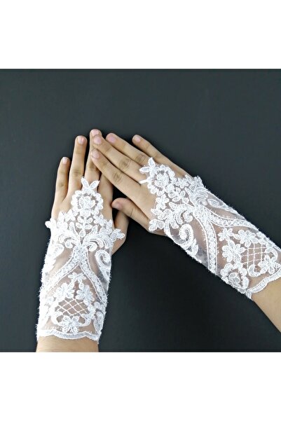 Hobigram قفازات الزفاف موديل White Finger للسيدات - تصميم خاص، إكسسوار، إنتاج...