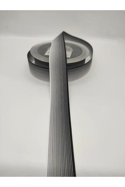 Hobigram Μαύρη και άσπρη ριγέ κορδέλα ταφτά – Προσαρμοσμένο σχέδιο, αξεσουάρ, ποιοτική παραγωγή, λαμπερό στυλ – Κορδέλα