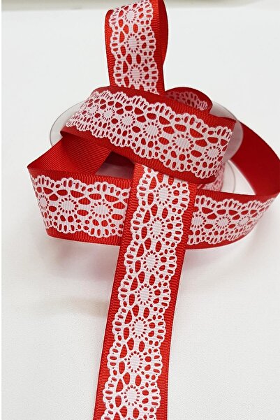 Hobigram Κόκκινη Λευκή Έντυπη Κορδέλα 2,5 εκ. – Ειδικό Σχέδιο, Αξεσουάρ, Ποιοτική Παραγωγή, Εντυπωσιακό Στυλ – Κου