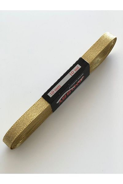 Hobigram Κίτρινη Glitter Satin Ribbon 1 cm – Ειδικό Σχέδιο, Αξεσουάρ, Ποιοτική Παραγωγή, Στυλ που τραβάει τα βλέμματα – Κορδέλα –