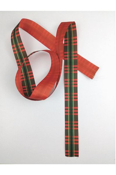 Hobigram Κόκκινη πράσινη κορδέλα με μοτίβο Grosgrain – Κορδέλα, Κομψό Σχέδιο, Γυναικείο Αξεσουάρ – Κορδέλα – Κορδέλα