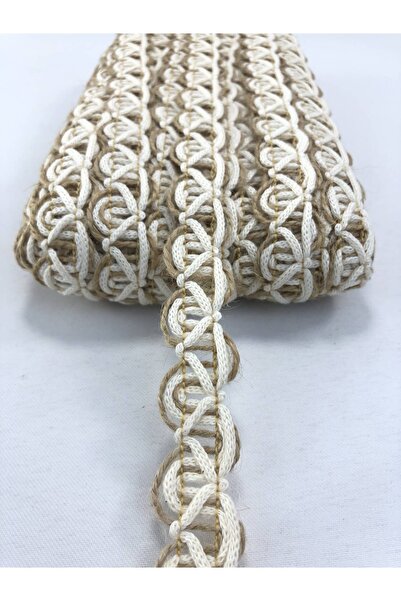 Hobigram White Chain Patterned Straw Decorative Ribbon Ornament 5 Meters for Packaging Edge Ornament – Decorative