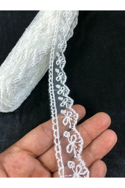 Hobigram دانتيل غيبور أبيض موديل 106 - تصميم خاص، إكسسوار، إنتاج عالي الجودة، طراز مميز - دانتيل