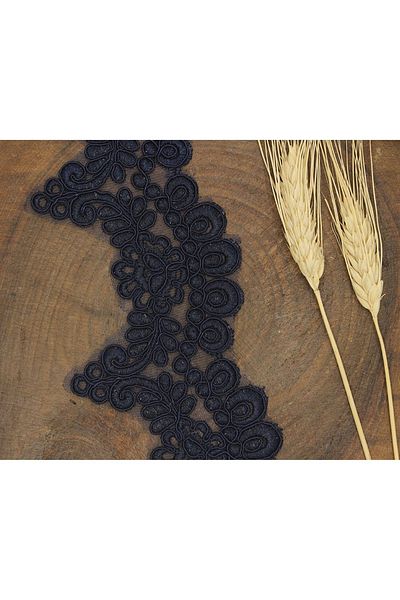 Hobigram Navy Blue French Guipure 713 – Ειδικό σχέδιο, αξεσουάρ, ποιοτική παραγωγή, εντυπωσιακό στυλ – διακοσμητικό στοιχείο