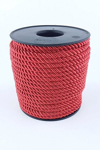 Hobigram Red Cord Rope 3 mm 10 Mt – Knitting Thread, Stylish Design, Women's Accessory