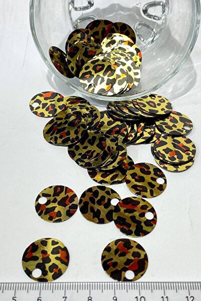 Hobigram Leopar Desenli Çanta Ve Patik Pulu 20 Mm – Boncuk, Şık Tasarım, Kadı...