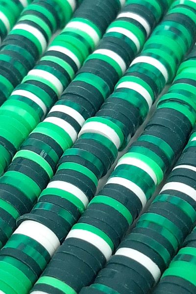 Hobigram Σκούρο πράσινο χρώμα Fimo Dough Beads – Ειδικό σχέδιο, Αξεσουάρ, Ποιοτική Παραγωγή, Στυλ που τραβάει τα βλέμματα – Bon