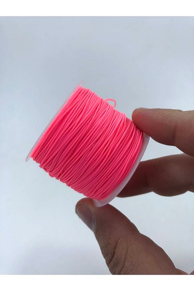 Hobigram خيط المظلة عالي الجودة (5 أمتار) وردي داكن – خرز، تصميم أنيق، إكسسوار نسائي – خرز