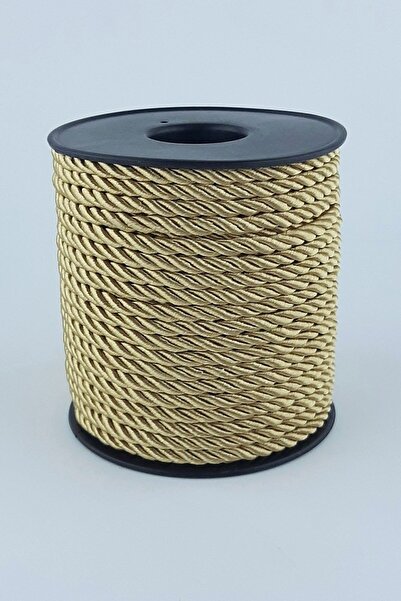 Hobigram Медовий колір шнур 3 мм 10 м – шнур для в'язання, стильний дизайн, жіночий аксесуар – шнур для в'язання – шнур для в'язання