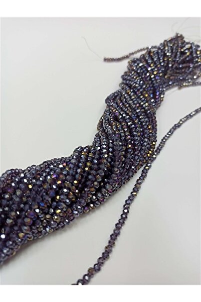 Hobigram Vrste perli Šarene sive kristalne perle 4 mm – Perle, stilski dizajn...