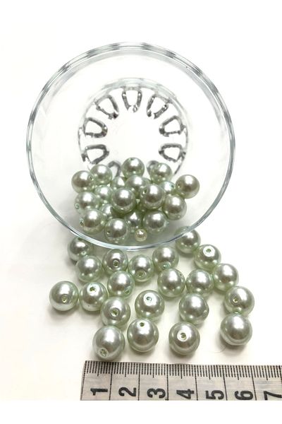 Hobigram White Glass Pearl Beads 10 mm – Χάντρες, Κομψό Σχέδιο, Γυναικείο Αξεσουάρ – Χάντρες