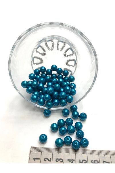Hobigram Petrol Blue Pearl Beads 8 Mm Ibc-1072 – Διακοσμητική κορδέλα, Κομψό Σχέδιο, Γυναικείο Αξεσουάρ – Διακοσμητική Κορδέλα