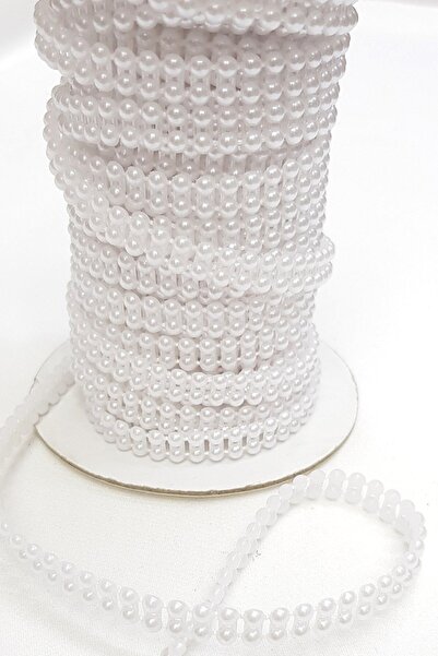 Hobigram Boncuk Çeşitleri Beyaz Çift Sıra Kesik Inci 4mm – Boncuk, Şık Tasarı...